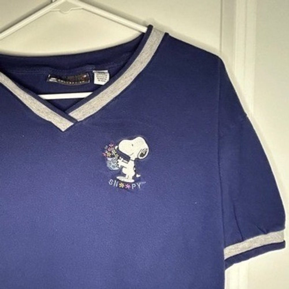 Vintage 90's Snoopy Peanuts Flower T-Shirt Sz XL